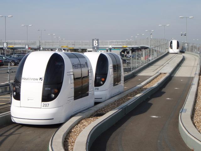 Heathrow pods, à Londres (Image : Ultra Global PRT)